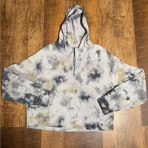 Zelos cropped Tie-Dye Hooded Sweatshirt